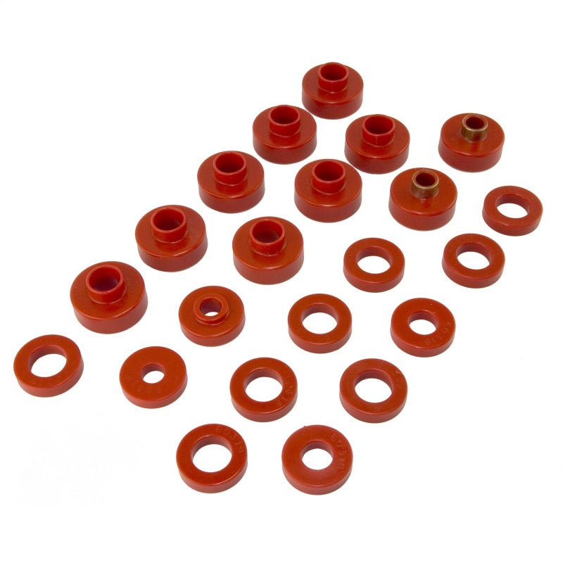 Rugged Ridge Body Mount Kit Red 76-79 22 Pieces Body Side Moldings Rugged Ridge