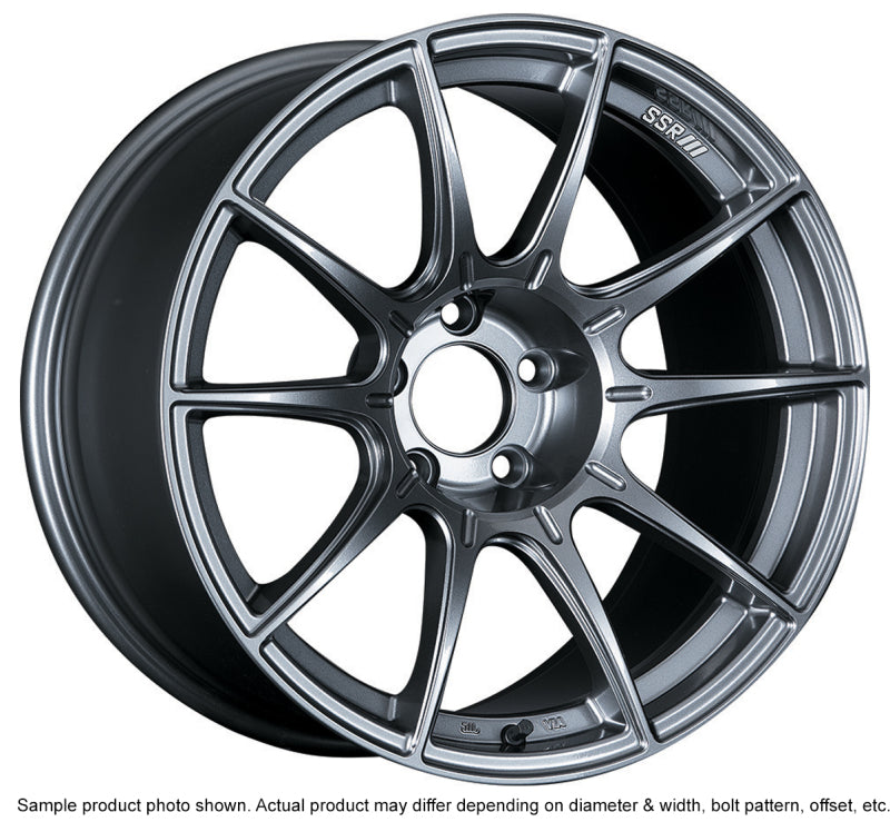 SSR GTX01 18x10.5 5x114.3 15mm Offset Dark Silver Wheel Evo X / G35 / 350z / 370z Wheels - Cast SSR