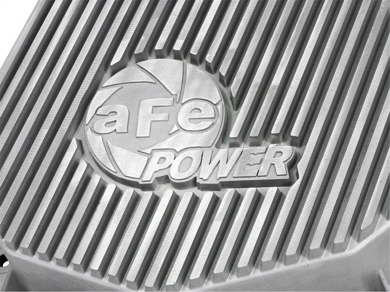 aFe Rear Differential Cover (Raw; Street Series); Dodge Diesel Trucks 03-05 L6-5.9L (td) Diff Covers aFe
