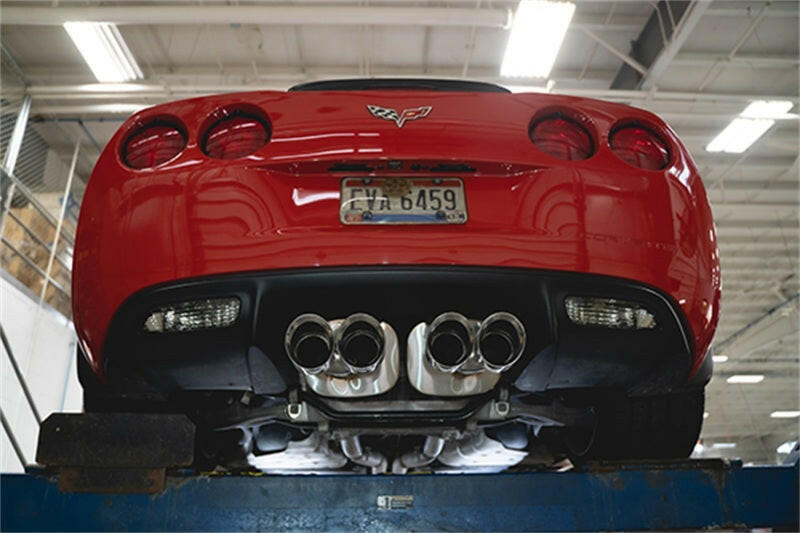 Corsa 06-13 Chevy Corvette C6 Z06 7.0L / 09-13 ZR1 6.2L Polished Axle-Back Exhaust w/4.5in Twin Tips Axle Back CORSA Performance