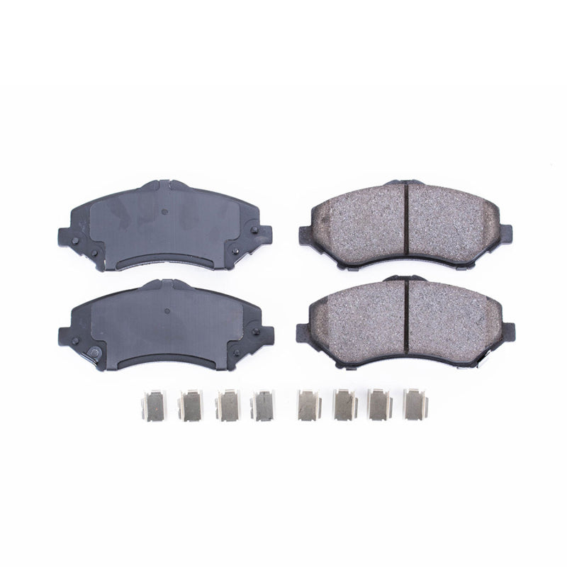 Power Stop 08-16 Chrysler Town & Country Front Z17 Evolution Ceramic Brake Pads w/Hardware Brake Pads - OE PowerStop
