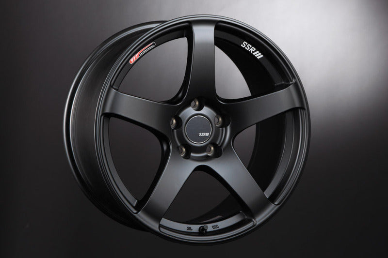 SSR GTV01 18x8.5 5x114.3 40mm Offset Flat Black Wheel 05-07 STI / 11+ tC Wheels - Cast SSR