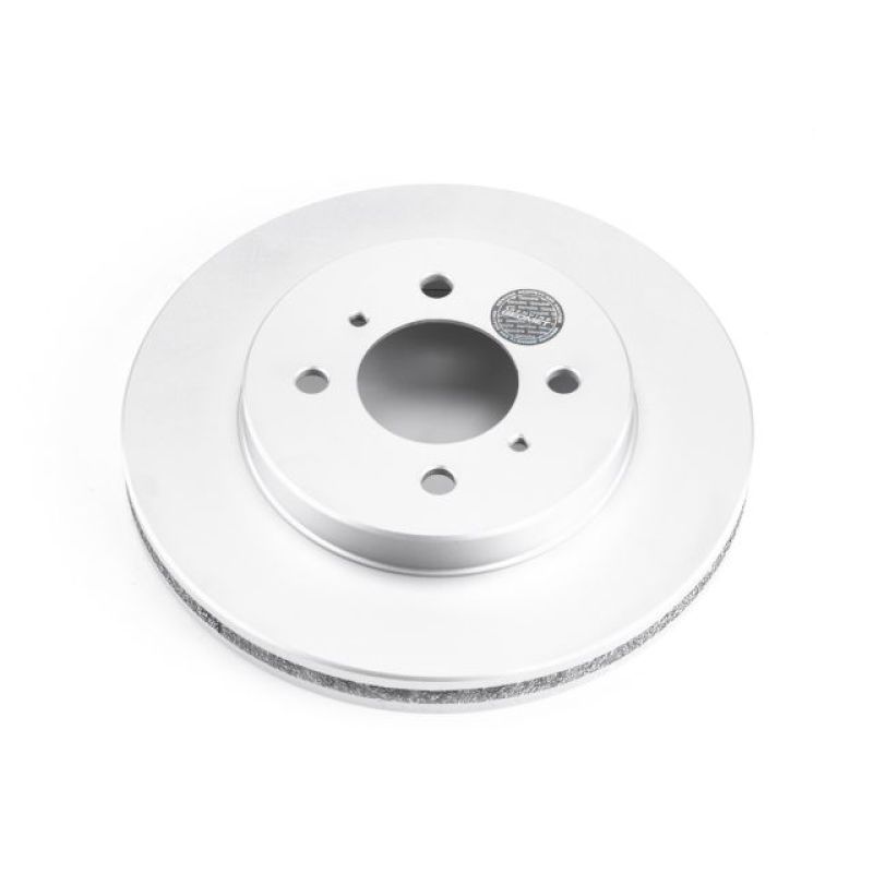 Power Stop 02-07 Mitsubishi Lancer Front Evolution Geomet Coated Rotor Brake Rotors - OE - Cryo PowerStop
