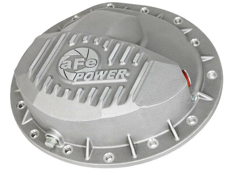 aFe Front Differential Cover (Raw; Street Series); Dodge Diesel Trucks 03-12 L6-5.9/6.7L (td) Diff Covers aFe