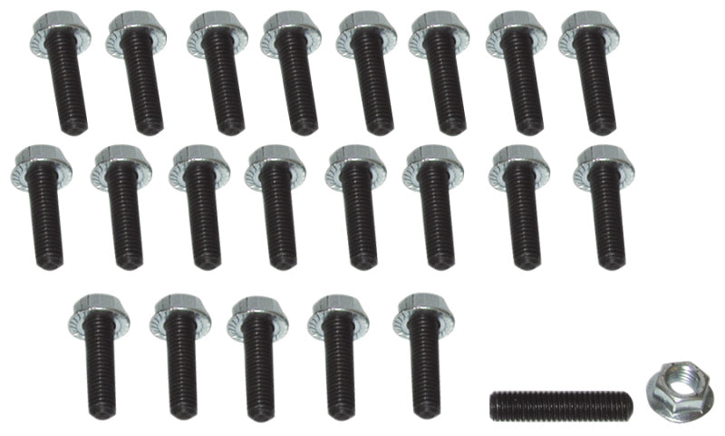 Moroso Honda/Acura/Mazda Rotary/Dodge Neon/Toyota MR2 Oil Pan Stud Kit - 6mm - Steel - Set of 22 Fittings Moroso