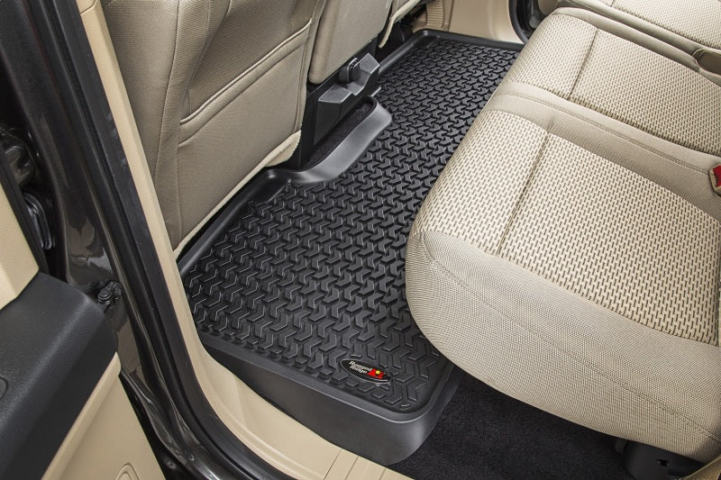 Rugged Ridge Floor Liner Front/Rear Black 2015-2017 Ford F-150 / Raptor Floor Mats - Rubber Rugged Ridge