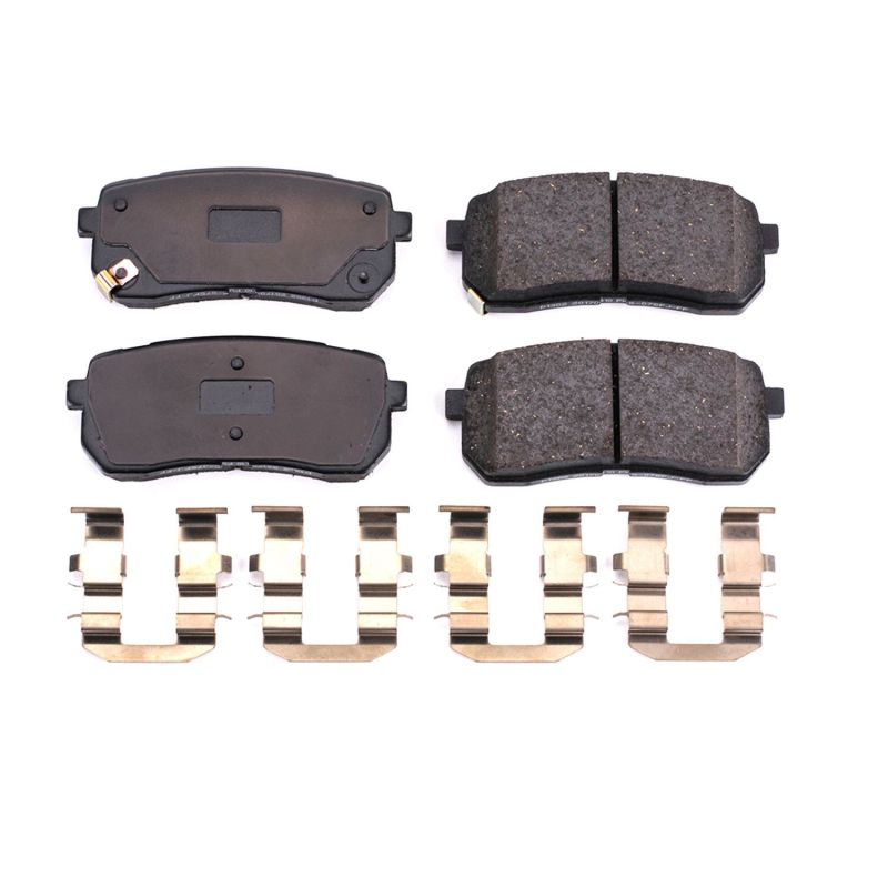 Power Stop 07-12 Hyundai Veracruz Rear Z17 Evolution Ceramic Brake Pads w/Hardware Brake Pads - OE PowerStop