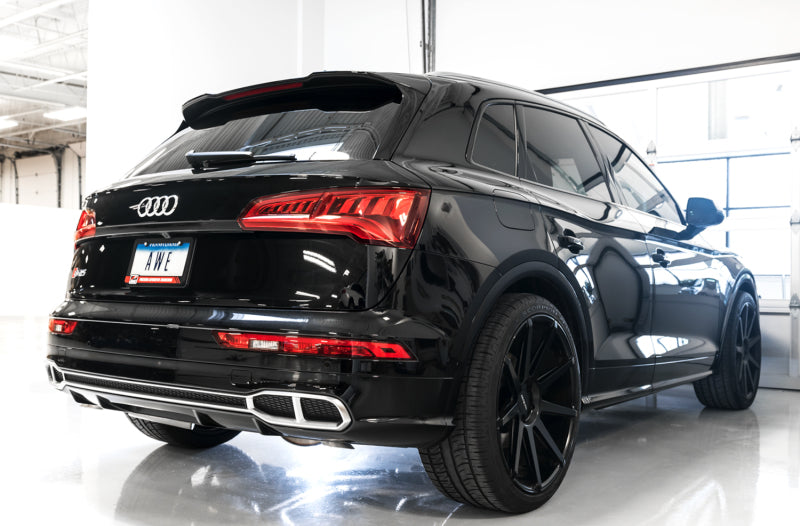 AWE Tuning Audi B9 SQ5 Resonated Touring Edition Cat-Back Exhaust - No Tips (Turn Downs) Catback AWE Tuning
