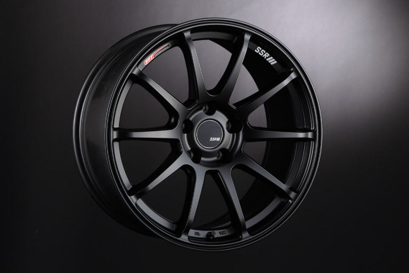 SSR GTV02 18x8.5 5x114.3 40mm Offset Flat Black Wheel 05-07 STI / 11+ tC Wheels - Cast SSR