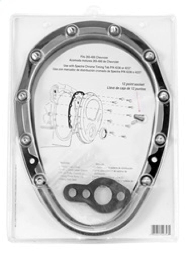 Spectre SB Chevrolet Timing Cover (Incl. Pre-Installed Seal/Gaskets/Bolts) - Chrome Timing Covers Spectre