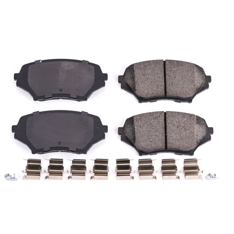 Power Stop 06-15 Mazda MX-5 Miata Front Z17 Evolution Ceramic Brake Pads w/Hardware Brake Pads - OE PowerStop