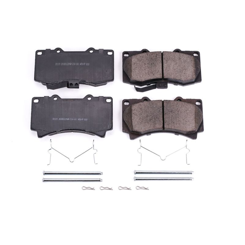 Power Stop 06-10 Hummer H3 Front Z17 Evolution Ceramic Brake Pads w/Hardware Brake Pads - OE PowerStop
