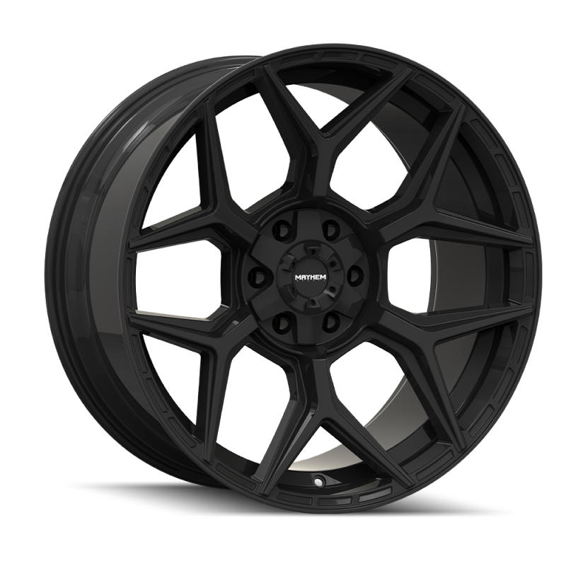 Mayhem Vanquish 8119 22X10 / 6x135/6x139.7 / -19mm Offset / 106.1mm Hub - Gloss Black Wheels - Cast Mayhem