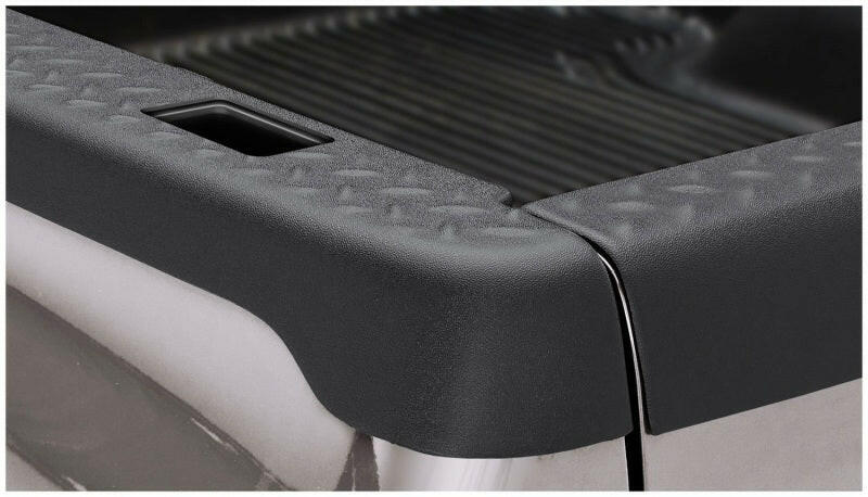 Bushwacker 02-08 Dodge Ram 1500 Fleetside Bed Rail Caps 98.3in Bed - Black Bed Caps Bushwacker