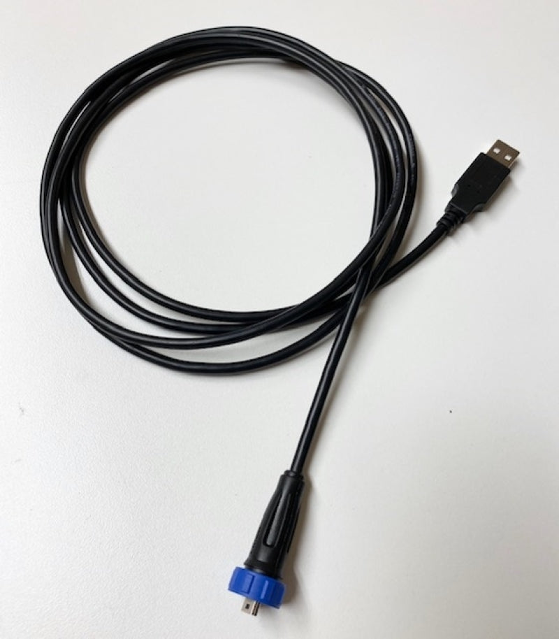 Rywire Water Resistant Threaded Mini USB Comms Cable for PDM12 & PDM30 Units Helmets and Accessories Rywire