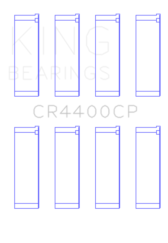 King Engine Bearings Honda R16A/R18A 2006- Current (Size +0.25mm) Connecting Rod Bearing Set Connecting Rods King Engine Bearings
