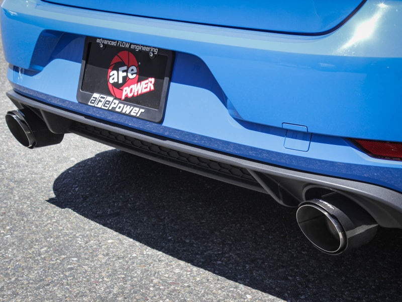 aFe MACHForce XP 3in-2.5in SS Exhaust Cat-Back 18-19 Volkswagen GTI (MK7.5) L4-2.0L (t) - Carbon Catback aFe
