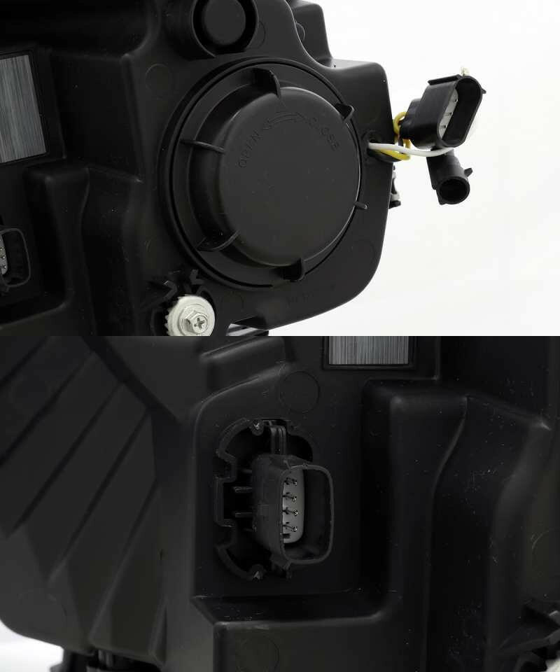AlphaRex 15-17 Ford F-150 LUXX LED Projector Headlights Plank Style Black w/Activ Light/DRL Headlights AlphaRex