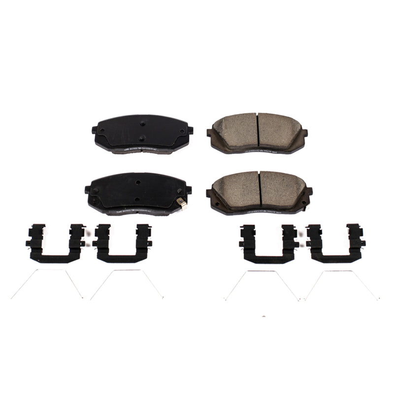 Power Stop 2019 Hyundai Elantra GT Front Z17 Evolution Ceramic Brake Pads w/Hardware Brake Pads - OE PowerStop