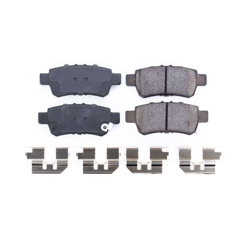 Power Stop 05-10 Honda Odyssey Rear Z17 Evolution Ceramic Brake Pads w/Hardware Brake Pads - OE PowerStop
