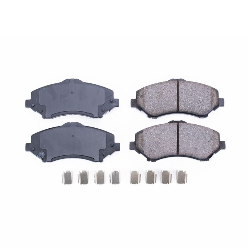 Power Stop 08-16 Chrysler Town & Country Front Z17 Evolution Ceramic Brake Pads w/Hardware Brake Pads - OE PowerStop