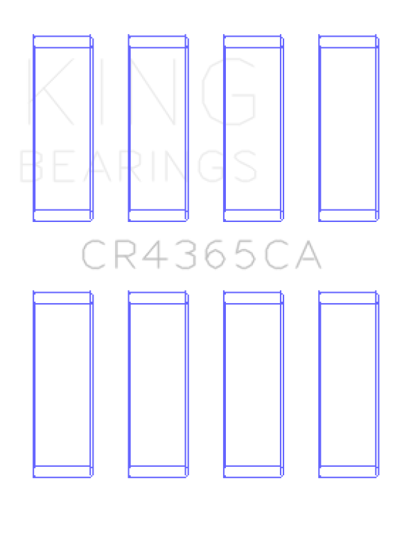 King Engine Bearings Ford ZETec S/Ecoboost1.6 (Size +0.25mm) Connecting Rod Bearing Set Connecting Rods King Engine Bearings