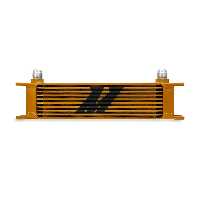 Mishimoto Universal 10 Row Oil Cooler - Gold Oil Coolers Mishimoto