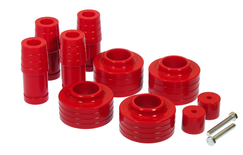 Prothane Jeep TJ 1.5in Lift Coil Spring Isolator - Red Spring Insulators Prothane