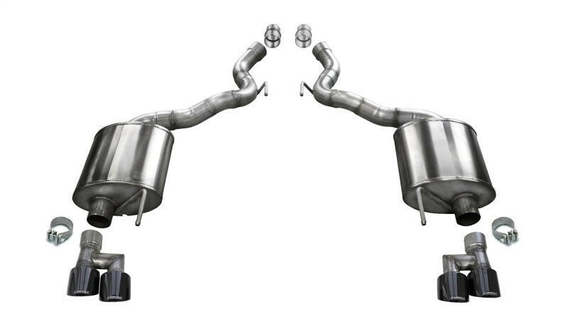 Corsa 2018-2023 Ford Mustang GT Convertible Sport Axle-Back Exhaust w/ Black PVD 4in Tips Axle Back CORSA Performance