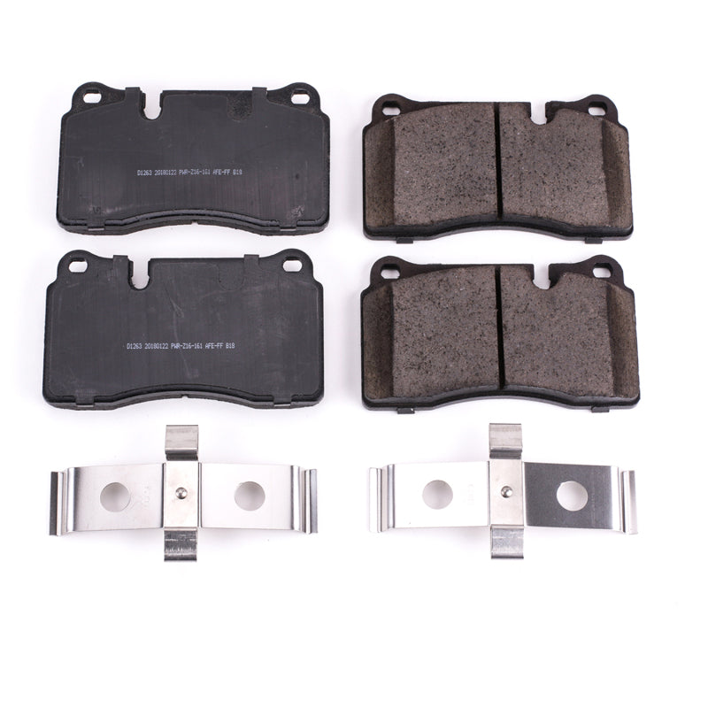 Power Stop 06-09 Land Rover Range Rover Front Z17 Evolution Ceramic Brake Pads w/Hardware Brake Pads - OE PowerStop