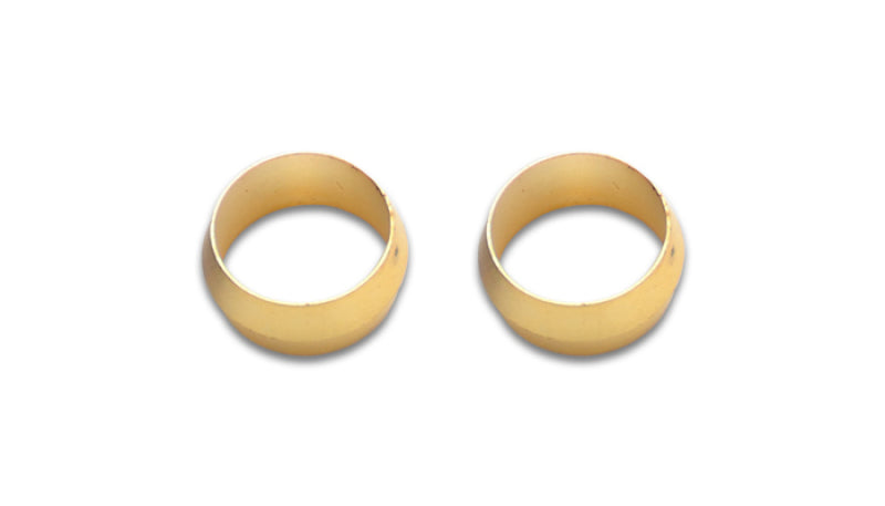 Vibrant 5/8in Brass Olive Hardline Tubing Inserts (2 Pack) Hard Lines Vibrant