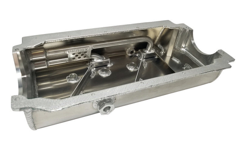 Moroso Dart/Brodix Small Block (w/Two Pick Ups) Sprint Car Dry Sump 6.5in Aluminum Oil Pan Oil Pans Moroso