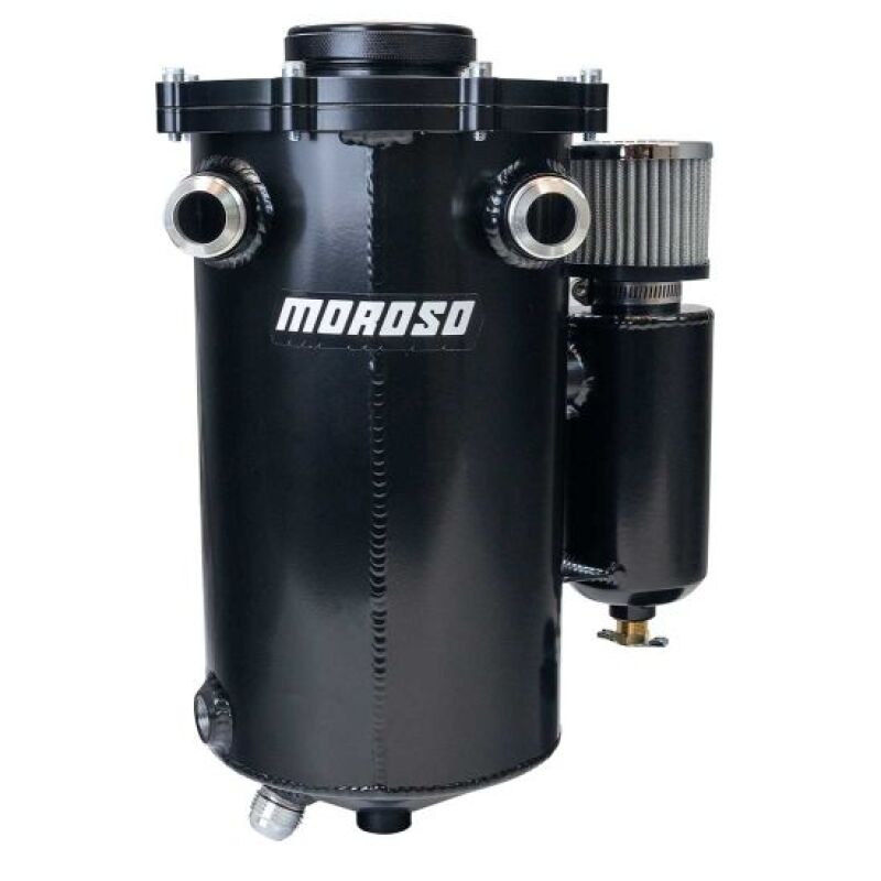 Moroso Pro Mod 7in Diameter 7qt Black PC Dry Sump Tank Dry Sump Oil Tanks Moroso