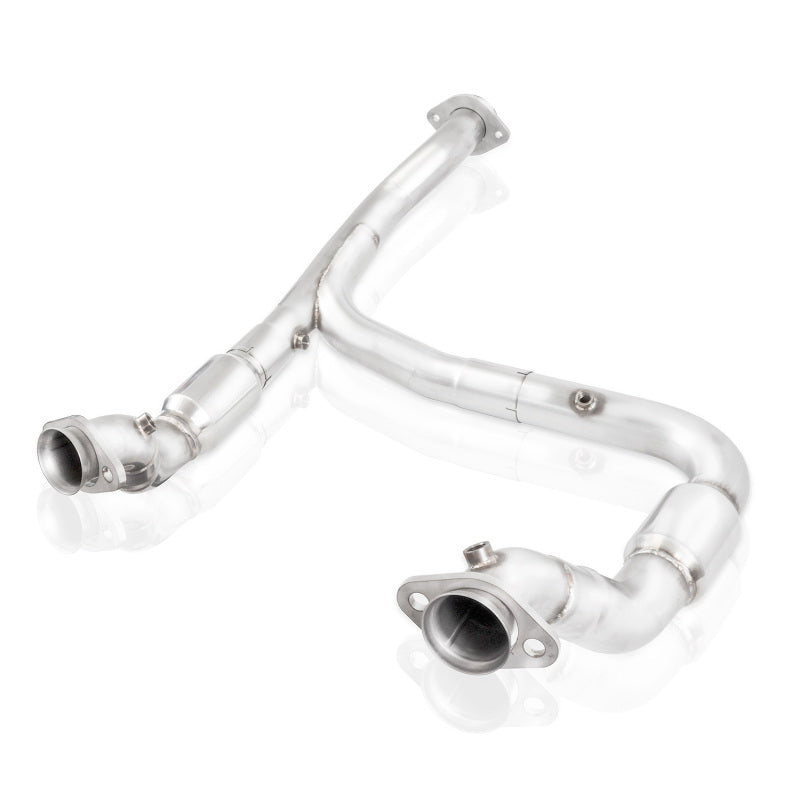 Stainless Works 15-18 F-150 3.5L Downpipe 3in High-Flow Cats Y-Pipe Factory Connection Downpipes Stainless Works