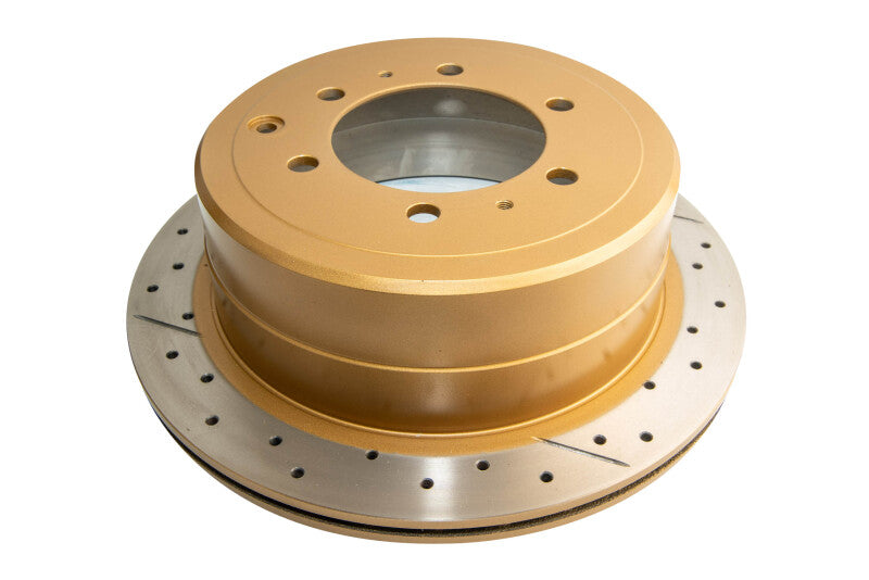 DBA 96-97 Lexus LX450 / 8/92+ Toyota Landcruiser Rear Drilled & Slotted Street Series Rotor Brake Rotors - Slot & Drilled DBA