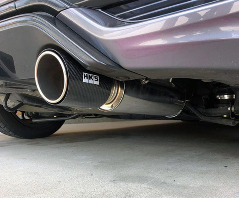 HKS Hi-Power Muffler 2014+ Honda Fit Sport GK5 w/ Carbon Tips Catback HKS
