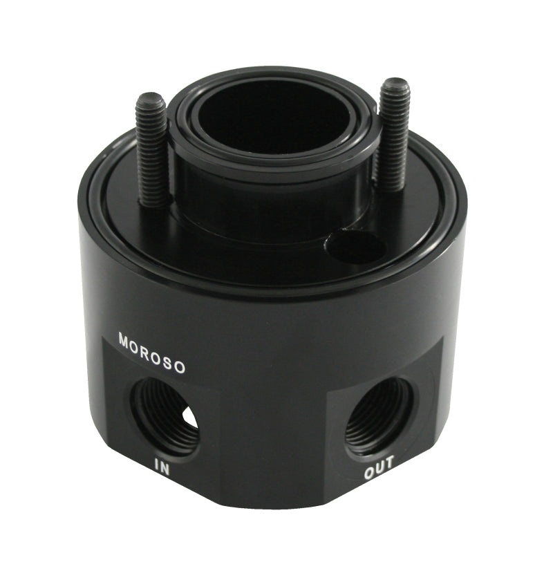 Moroso Chevrolet Big Block/Dart Oil Filter Adapter - Sandwich - Oil Cooler Fittings Moroso