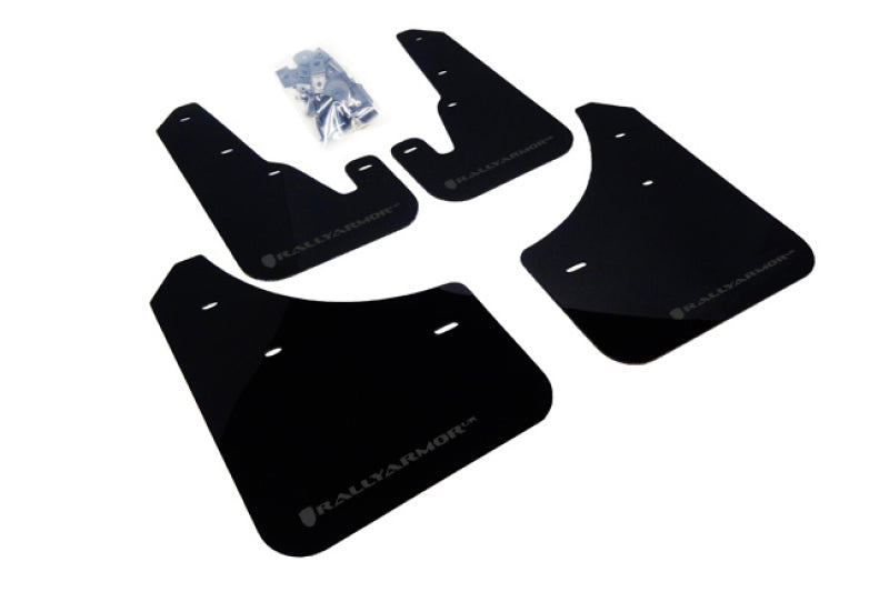 Rally Armor 04-09 Mazda3/Speed3 Black UR Mud Flap w/ Grey Logo Mud Flaps Rally Armor