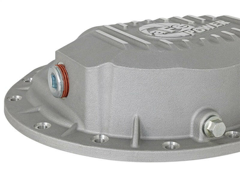 aFe Front Differential Cover (Raw; Street Series); Dodge Diesel Trucks 03-12 L6-5.9/6.7L (td) Diff Covers aFe