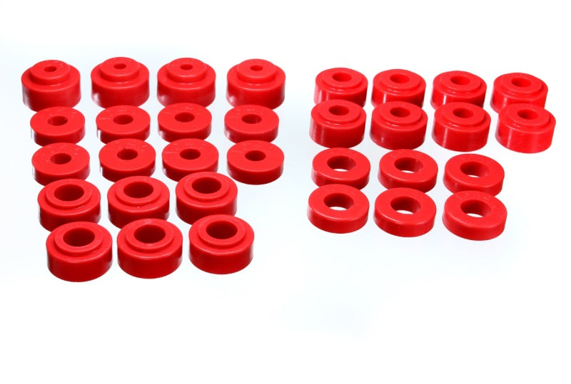Energy Suspension Gm Body Mount Set - Red Bushing Kits Energy Suspension