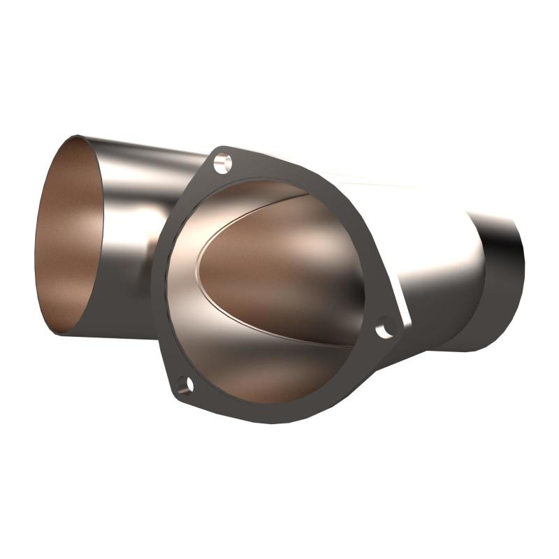 QTP 4in Weld-On QTEC Exhaust Cutout Y-Pipe Y Pipes QTP