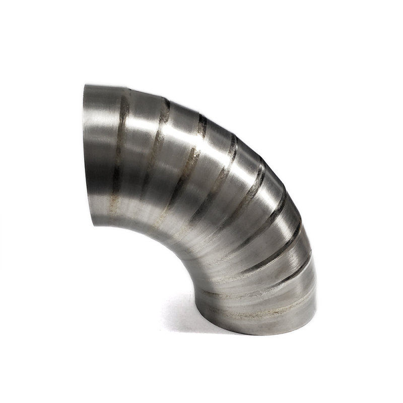 Ticon Industries 2.5in 90 Degree 1.26D Tight Radius 1.2mm/.047in Wall Titanium Pie Cuts - 10pk Steel Tubing Ticon