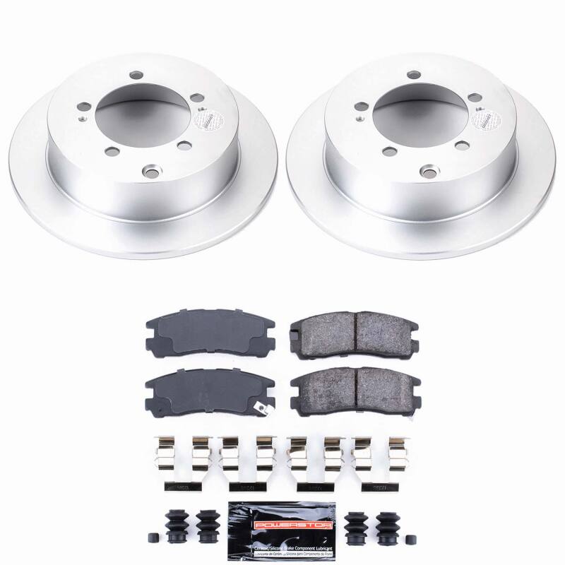Power Stop 95-05 Chrysler Sebring Rear Z23 Coated Brake Kit Brake Kits - Performance D&S PowerStop
