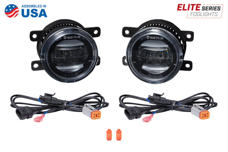 Diode Dynamics Elite Series Type A Fog Lamps - Yellow (Pair) Fog Lights Diode Dynamics