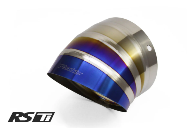 GReddy Burnt Titanium Turndown Tip 115mm Diameter 170mm Length (for Revolution RS / RS-TI / RS-Race) Tips GReddy
