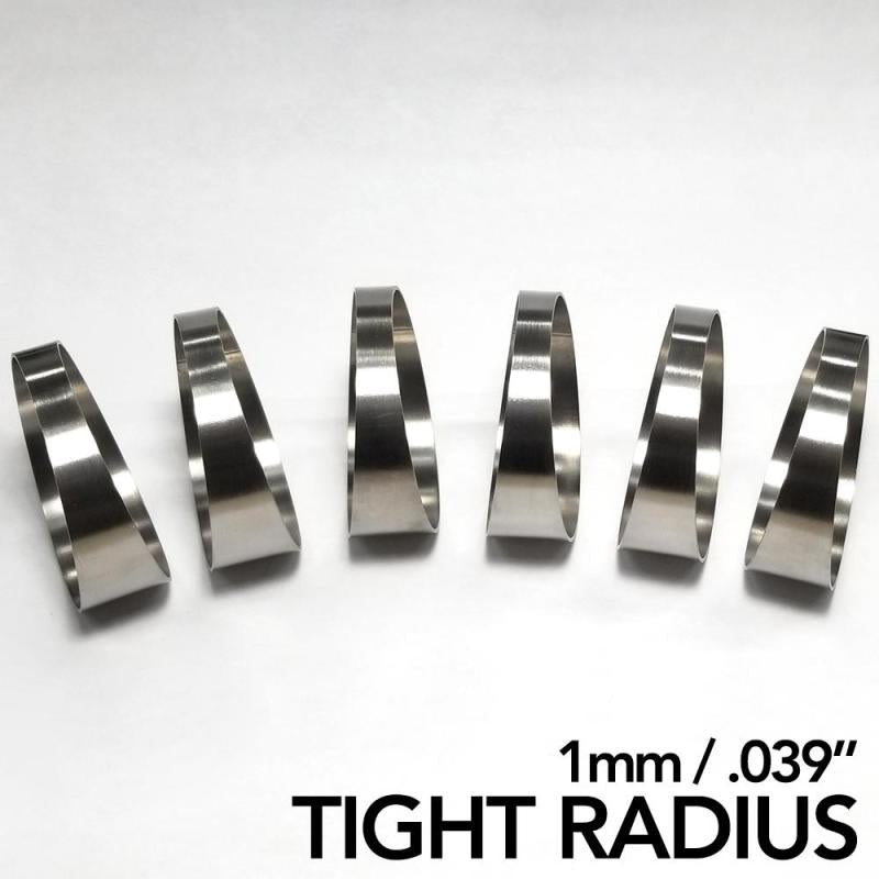 Ticon Industries 1.50in 7.5 Degree 1D/1.5in CLR Tight Radius 1mm Wall Titanium Pie Cuts - 6pk Titanium Tubing Ticon