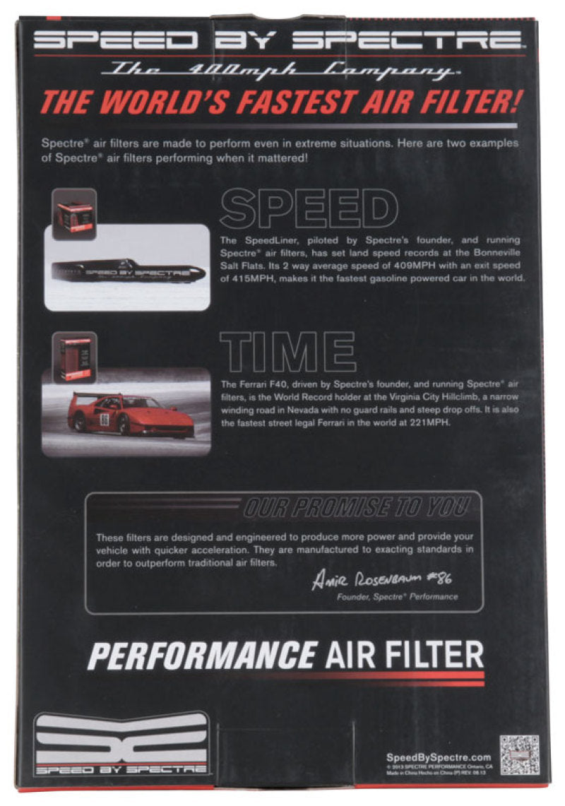 Spectre 09-12 Ford Escape 2.5L L4 F/I Replacement Air Filter Air Filters - Drop In Spectre