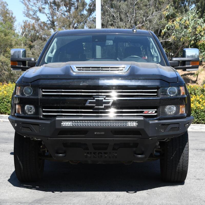 Westin 15-19 Chevrolet Silverado 2500/3500 Pro-Mod Front Bumper - Textured Black Bumpers - Steel Westin