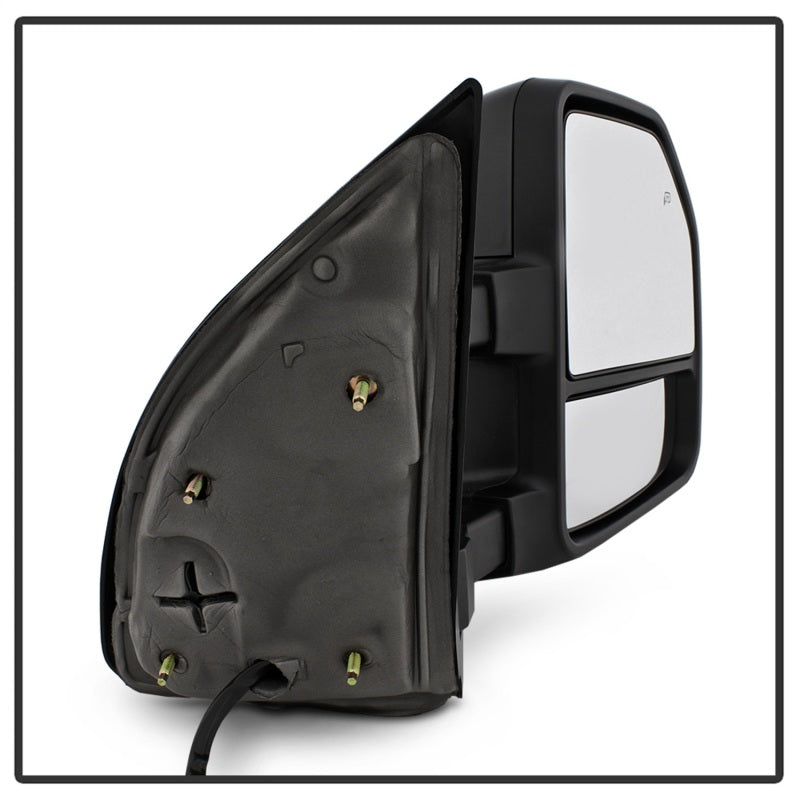 xTune 08-15 Ford F-250 SD Heated Adj LED Signal Power Mirror - Smoke (MIR-FDSD08S-G4-PW-SM-SET) Side Mirrors SPYDER