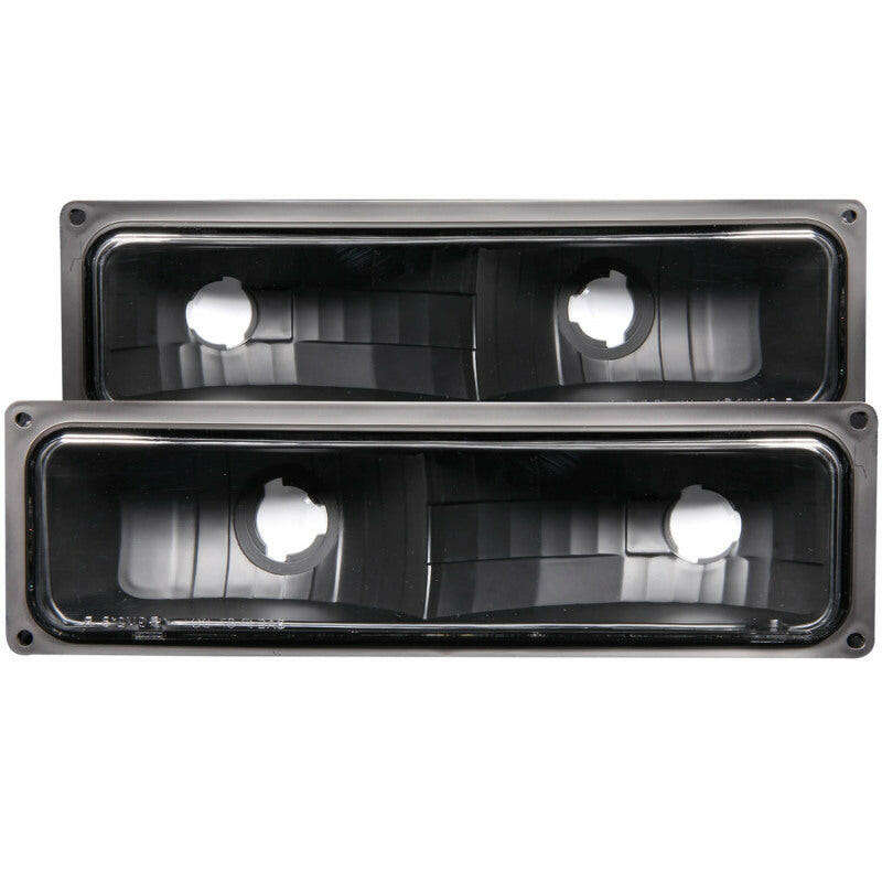 ANZO 1988-1998 Chevrolet C1500 Euro Parking Lights Black Lights Corner ANZO